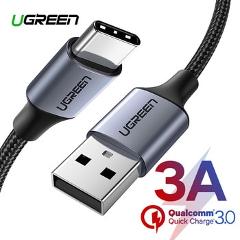 Ugreen USB Type C Cable for Samsung S9 S8 Fast Charge Type-C Mobile Phone Charging Wire USB C Cable for Xiaomi mi9 Redmi note 7