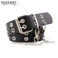 Best YBT Women Belt Imitation Leather Pin Buckle Belt New Punk Wind Jeans Fashion Individual Decorative Belt Chain Women Belt