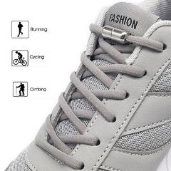 SOBU New Elastic No Tie Shoelaces Metal Lock Shoe Laces For Kids Adult Sneakers Quick Shoelaces Semicircle Shoestrings