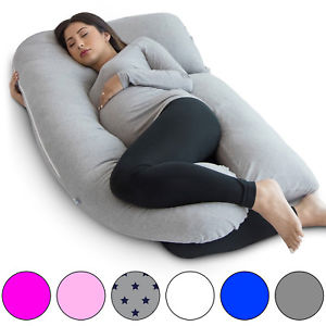 PharMeDoc U-Shape Full Body Pregnancy Pillow + Detachable Extension - ALL COLORS