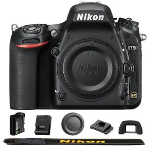 Nikon D750 24.3 MP FX-format Full HD 1080p Video Digital SLR Camera Body Only