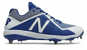 New Balance Low-Cut 4040v4 Metal Baseball Cleat Mens Shoes Blue with White Size