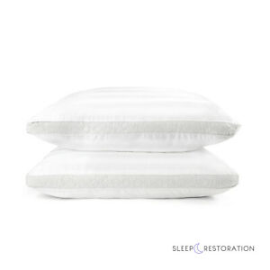 Restoration Collection 1500 Gusseted Gel Fiber Pillow 2 Pack by ienjoy Home