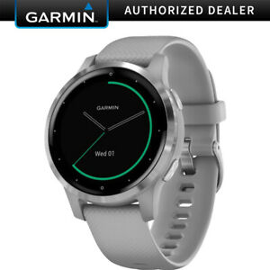 Garmin Vivoactive 4S Smartwatch (Powder Gray/Stainless) 010-02172-01