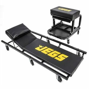 JEGS 81150 Creeper & Mechanic Seat Set