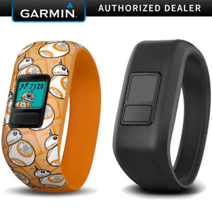 Garmin Vivofit Jr 2 with Two Stretchy Bands (Star Wars BB-8 Club & Black)