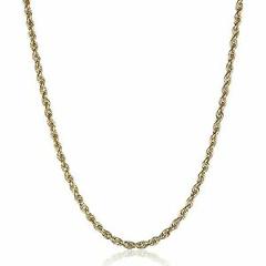 Eternity Gold Men's Glitter Chain Necklace in 14K Gold