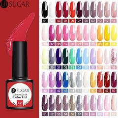 UR SUGAR 7.5ml Color Gel Polish Semi Permanent 62 Colors Gel Lacquer Soak Off UV LED Gel Nail Polish No Wipe Top Coat Varnish