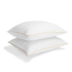 Italian Collection Dobby Striped Gel Fiber Pillow 2 Pack by ienjoy Home