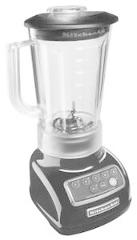 KitchenAid RKSB1570OB 5-Speed Blender Crush Ice Diamond Pitcher Onyx Black