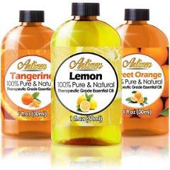 Artizen Citrus Essential Oils Set - 1oz 3 Pack Set (100% PURE Essential Oil)