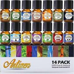 Artizen Aromatherapy Top 14 Essential Oil Set (100% PURE & NATURAL) Therapeutic