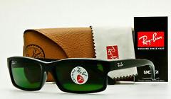 Ray-Ban Sunglasses RB4151 601/2P Black W/Green Polarized Lens