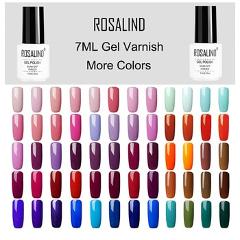 ROSALIND Gel Varnish Nail Polish Set Hybrid All For Manicure 7ML Colors Semi Permanant UV Nail Art Prime Gel Varnish Nail Polish