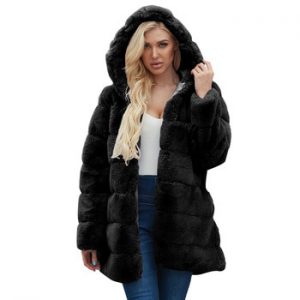 Free Ostrich Faux Fur Coat Women 2019 Autumn And Winter Coats Women Black Plus Size Plush Teddy Coat Warm Fur Jacket N30