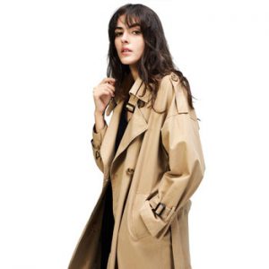 JAZZEVAR 2019 Autumn New Women's Casual trench coat oversize Double Breasted Vintage Washed Outwear Loose Clothing