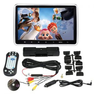 10.1 Inch Car Headrest DVD Monitor TV Video 1024x600 screen Button Game Remote Control HDMI-1080P IR AV FM Support 32 Bit game