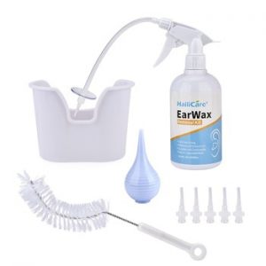 Ear Irrigation Cleaning Kit Ear Wax Removal Kit With Ear Washing Syringe Squeeze Bulb Earwax Remover for Adults Kids Ear Care