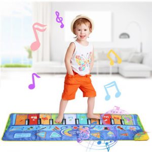 130x48CM Multifunction Musical Instruments Mat Keyboard Piano Baby Play Mat Educational Toys for Children Kids Gift