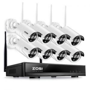 ZOSI 8CH CCTV System Wireless 1080P NVR 8PCS 1.3MP IR Outdoor P2P Wifi IP CCTV Security Camera System Video Surveillance Kit