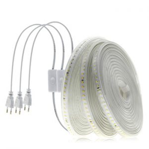 220V LED Strip 2835 High Safety High Brightness 120LEDs/m Flexible LED Light Outdoor Waterproof LED Strip Light.