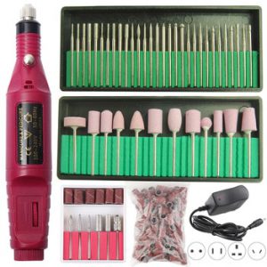 Professional Electric Nail Drill Machine Manicure Set Pedicure Gel Remover Kit Strong Nail Drill Tools Polishing Sanding Bands