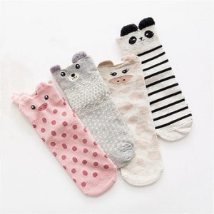 2020 Harajuku Japanese Women Socks Spring Autumn Cute Meias Cartoon Animal Cotton Socks For Woman Casual Chasractter Femme Sox