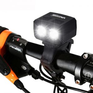 5000lm USB Rechargeable Bike Lamp 2x XM-L T6 Front Handlebar Bike Light Built-in Battery 5 Modes Headlight