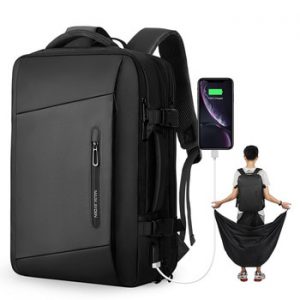 Mark Ryden 17 inch Laptop Backpack Raincoat Male Bag USB Recharging Multi-layer Space Travel Male Bag Anti-thief Mochila