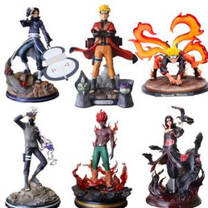 Naruto PVC Action Figures Statue Obito Guy Kakashi Itachi kyuubi Anime Naruto Shippuden Figurine Uzumaki Naruto Model Toys Gift