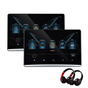 12.5 Inch Android 9.0 2GB+16GB Car Headrest Monitor Same Screen 4K 1080P MP5 WIFI/Bluetooth/USB/SD/HDMI/FM/Mirror Link/Miracast