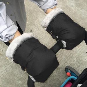 Winter Stroller Gloves Hot Selling Simple Portable Breathable Soft Surface Pushchair Hand Muff Mitten Waterproof Pram Accessory