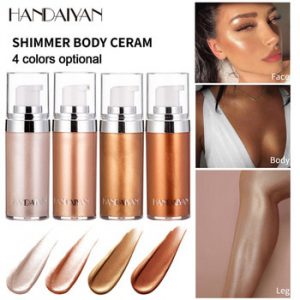 New HANDAIYAN Shimmer Body Luminizer Bronzer Highlighter Liquid Setting Spray Brighten Glow Pearl White Highlight Makeup TSLM1