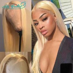 Brazilian Straight 613 Lace Front Wig 13x6 Deep Part Blonde 613 Human Hair Wig 150% Density 613 Frontal Wig Ali Grace Wigs