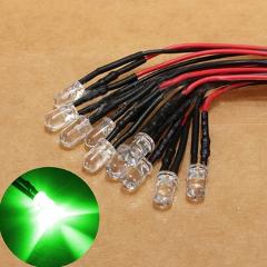 10pcs 12V LED Light Bulb 10 x Pre Wired 5mm Bright Diode Lamp 20cm/7.8in Prewired