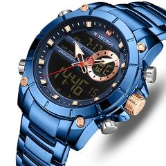 New NAVIFORCE Top Luxury Brand Men Watch Quartz Male Clock Design Sport Watch Waterproof Stainless Steel Wristwatch Reloj Hombre