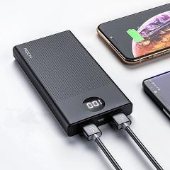 ROCK Power Bank 10000mAh Portable Quick Charge PowerBank USB PoverBank External Battery Charger For iPhone XR 8 Xiaomi Mi Huawei