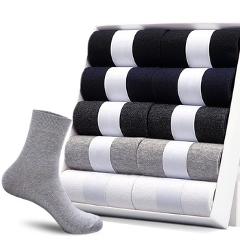 HSS 2020 Men's Cotton Socks New styles 10 Pairs / Lot Black Business Men Socks Breathable Autumn Winter for Male US size(7.5-12)