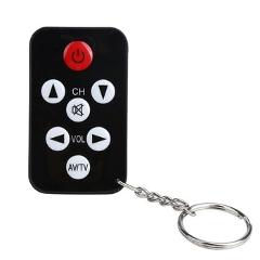 Universal Infrared Wireless IR TV Controller 7 Keys Television Keychain Remote Control Replacement for Philips