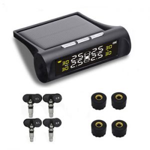 Solar TPMS Car Tire Pressure Alarm Monitor System 4 Wheel Internal External Tyre Sensor Temperature Alert D02W D02N Pro Visture