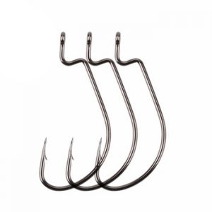 MEREDITH 50pcs/lot Fishing Soft Worm Hooks High Carbon Steel Wide Super Lock Fishhooks Lure Softjerk Hooks 8#-5/0 Fishing Tackle