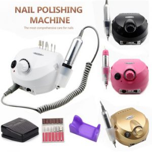 Nail Drill Machine 35000RPM Pro Manicure Machine Apparatus for Manicure Pedicure Kit Electric File with Cutter Nail Art Tool