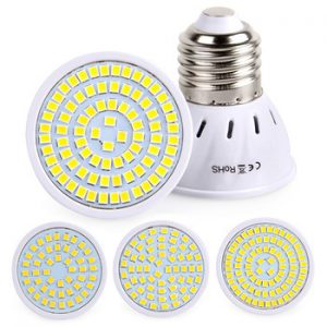 E27 LED Bulb GU10 LED Lamp 220V SMD 2835 MR16 Spotlight 48 60 80LEDs Warm White Cold White Lights for Home Decoration Ampoule