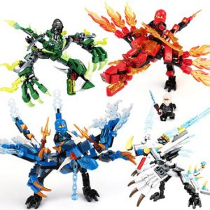 115pcs Ninja Dragon Knight Model Building Blocks Compatible legoingly KAI JAY ZANE Figures Bricks toys for children boy friends