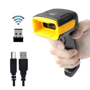 Wireless 2D Barcode Scanner long distance transfer Wired QR Code PDF 417 Bar Code Scanner for Inventory POS Terminal H1 And H1W