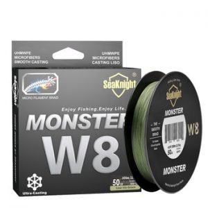 SeaKnight MONSTER W8 Fishing Line 150M 300M 500M 8 Strands Braided Fishing Line Multifilament PE Line 15 20 30 40 50 80 100LB