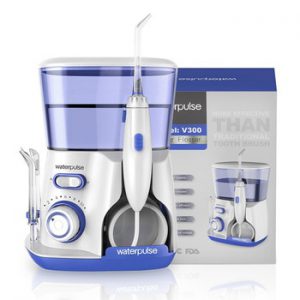 Waterpulse V300B Dental Flosser Water Floss Oral Irrigator With 5 Jet Tips Dental Oral Hygiene 10 Pressures Teeth Cleaner Floss