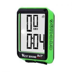 WEST BIKING Large Screen Bicycle Computer Wireless Waterproof Bike Speedometer Stopwatch With Backlight Bike Bicycle Speedometer