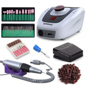 35000 RPM 32W Electric Nail Drill Machine Set Manicure Pedicure Machine Nail Accessory Tools Set Nail File Nail Drill Bit Kit