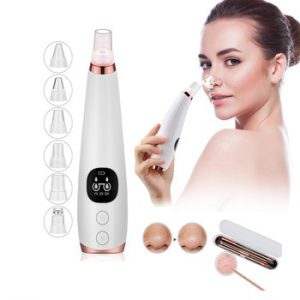 Blackhead Remover Nose T Zone Pore Vacuum Acne Pimple Removal Vacuum Suction Tool Facial Diamond Dermabrasion Machine Face Clean